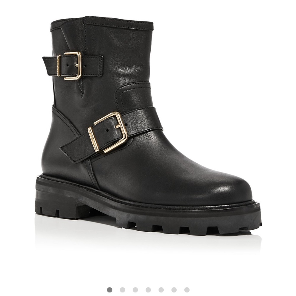 Jimmy Choo Double Buckle Moro Boots